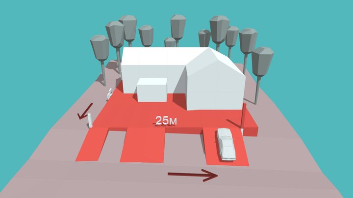 house grading rotation 3D Model