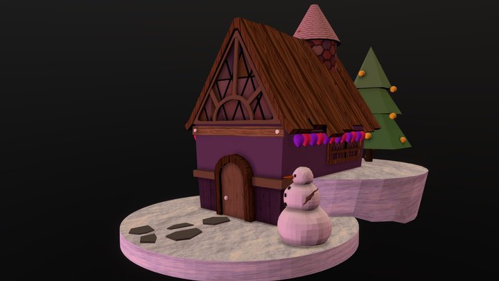 Christmas elf house 3D Model