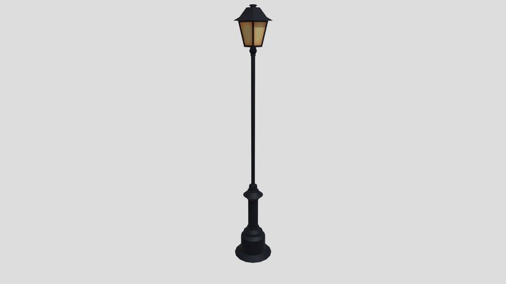Old Fashioned Lamppost 3D Model