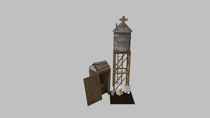 DAE 5 Finished props - Christian Forest Loner 3D Model