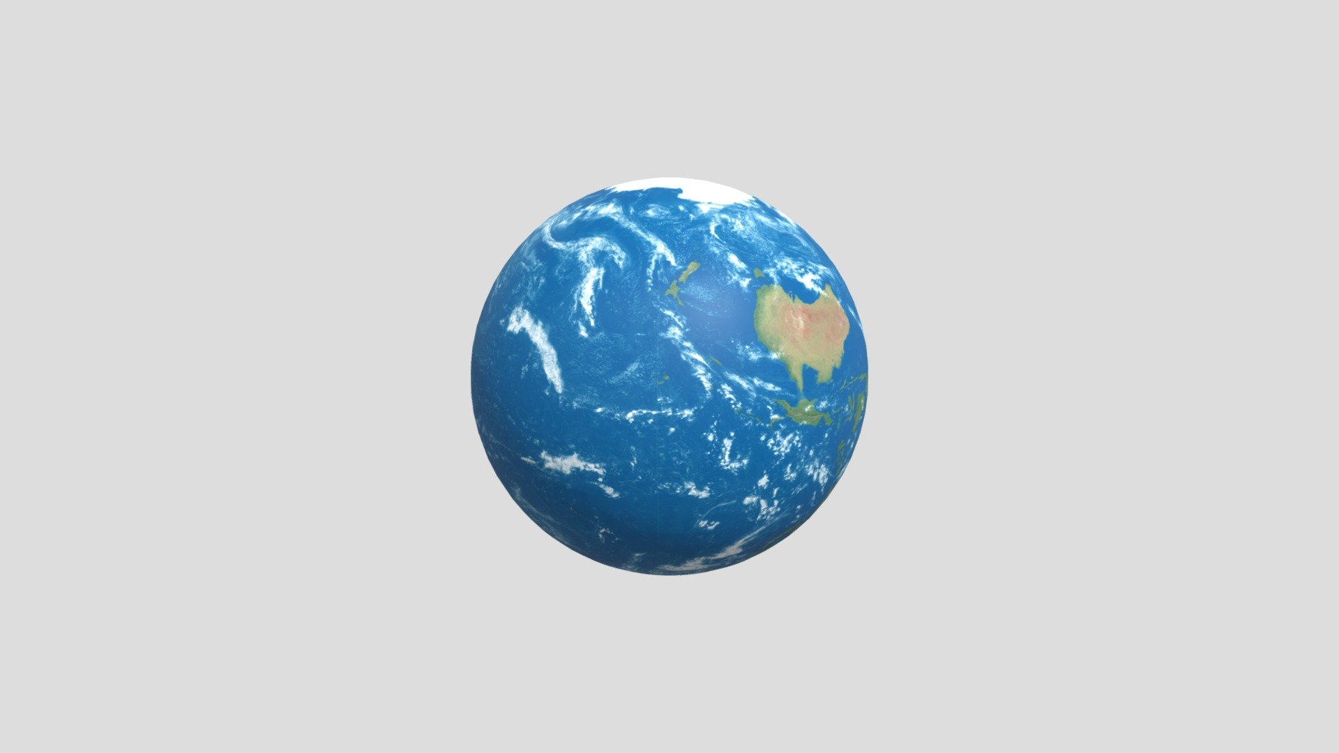 Earth-globe-with-realistic-coloration - Download Free 3D model by ...