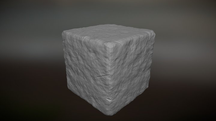 Cubic rock 3D Model