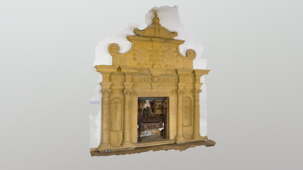 Historic Fireplace Mesh Model – Sucha Beskidzka