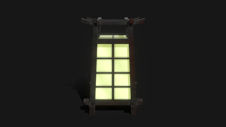 Japanese lamp 3D Model
