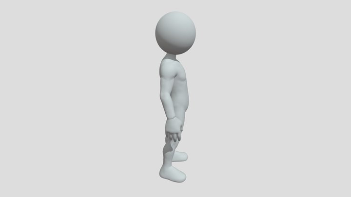 Simple 3D Humanoid Test Character 3D Model