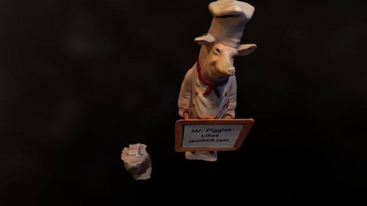 Mr Piggles in Space 3D Model