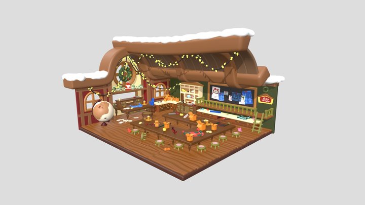 Santa's Workshop 3D Model