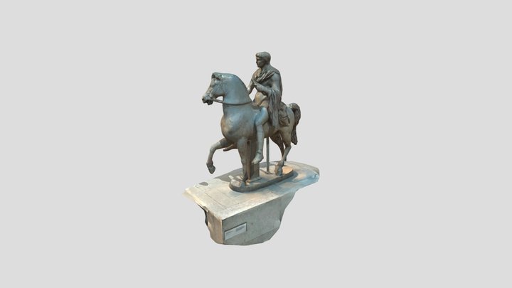 Roman Youth on Horseback 3D Model