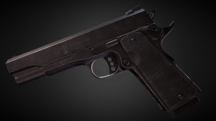 Smith & Wesson 1911 .45acp 3D Model