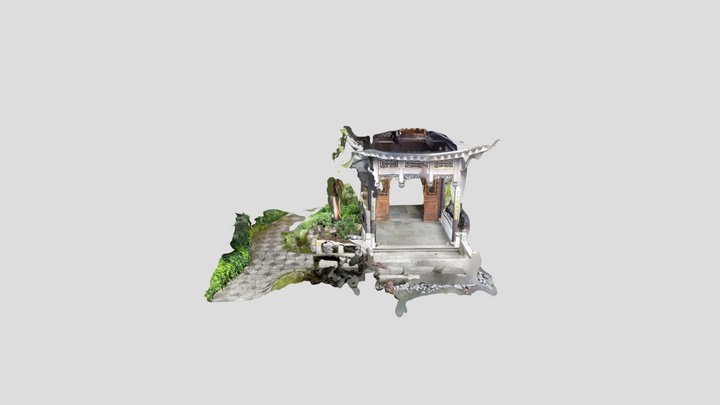 Chinese garden Port Oregon 3D Model