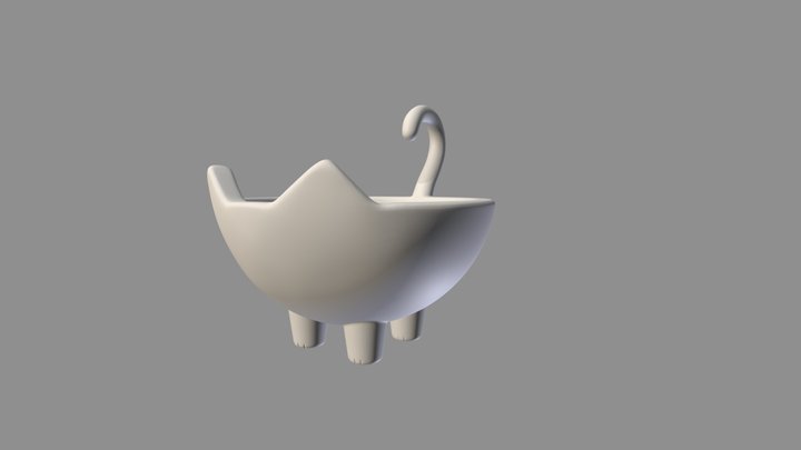 Kitty Bowl 3D Model