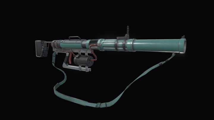 A black stone grenade launcher (Alan Wake) 3D Model