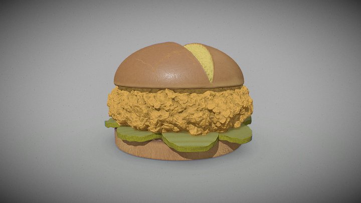 Chicken Sandwich – Free 3D Model STL