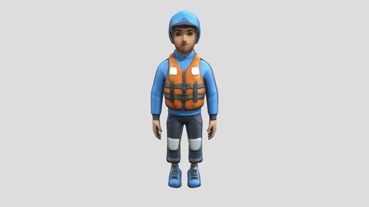 Rafting Driver (Adventurer in Gear) 3D Model