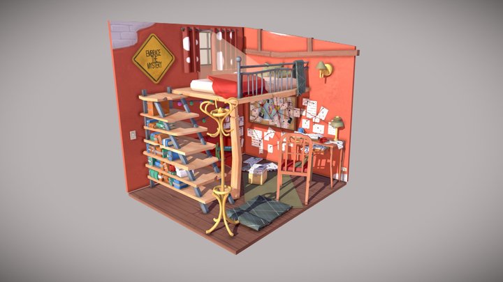 DAE Crib - Detective 3D Model