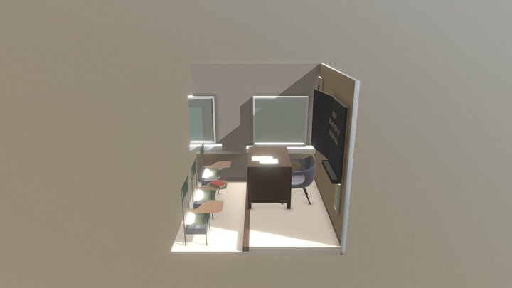 Sala De Aula 3D Model