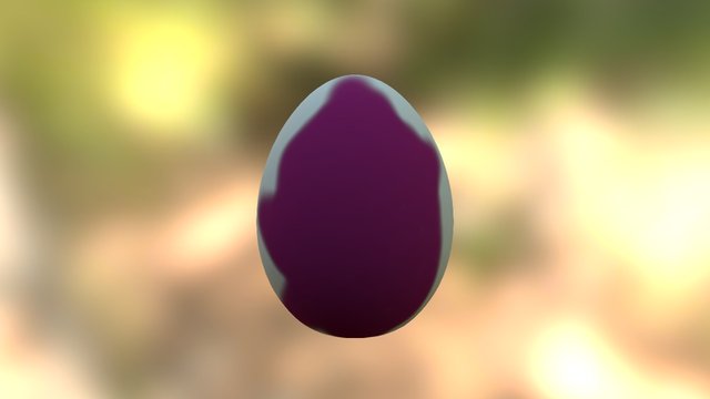 Purple EasterEgg 3D Model
