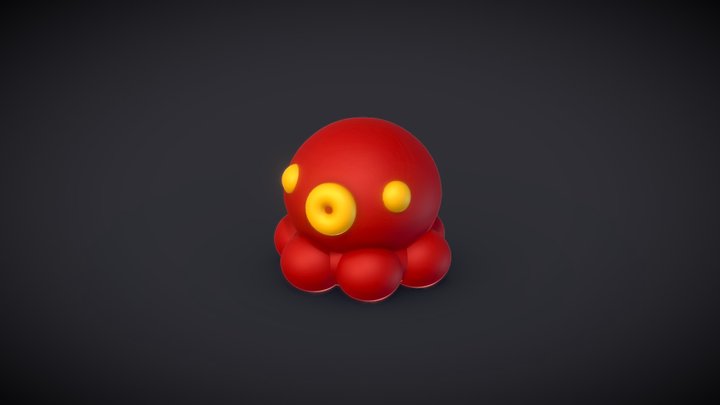 Squishy Squid Mould - 3D Printable 3D Model