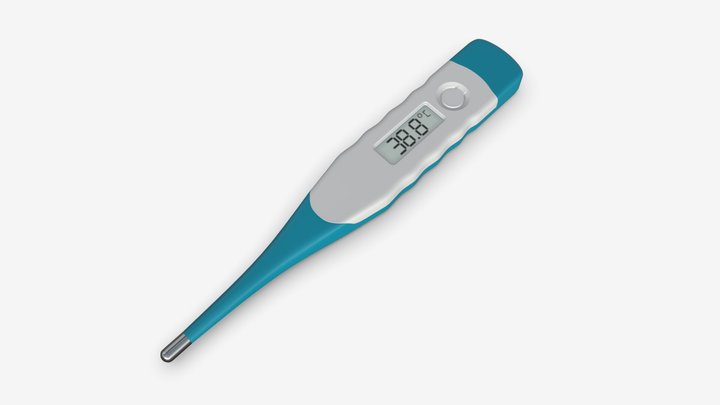 Digital thermometer 01 3D Model