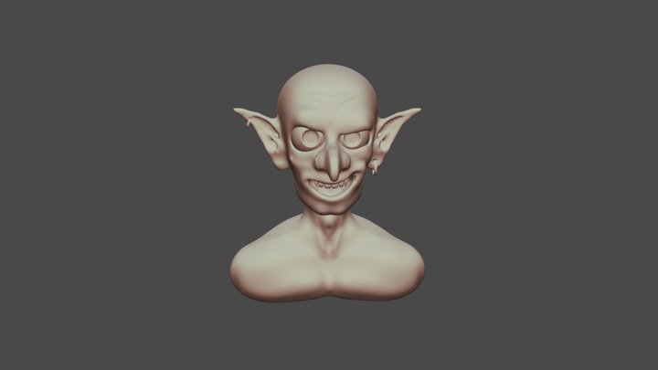 Duende Character design | digital sculpted 3D Model