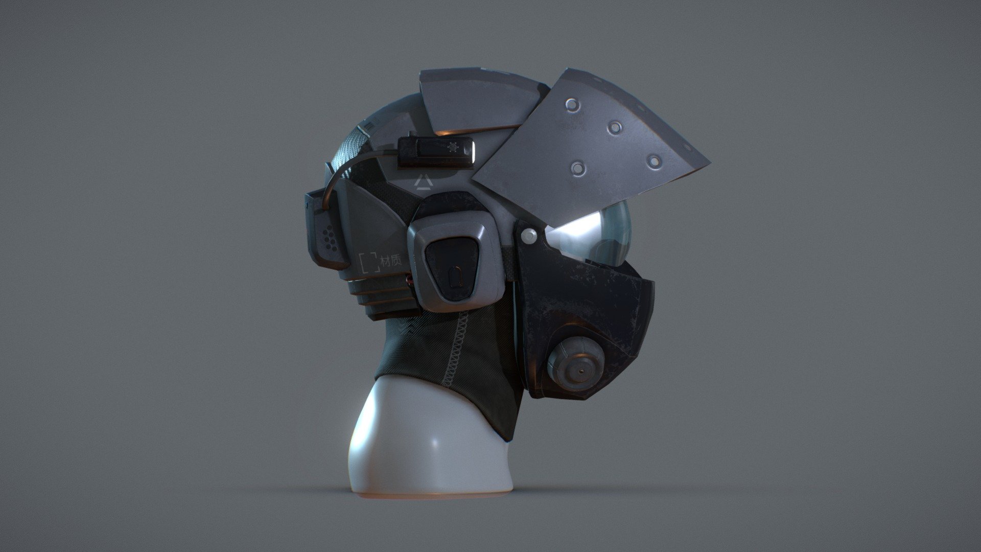 Cyberpunk Helmet - 3D model by cmilburn3d [a599f95] - Sketchfab