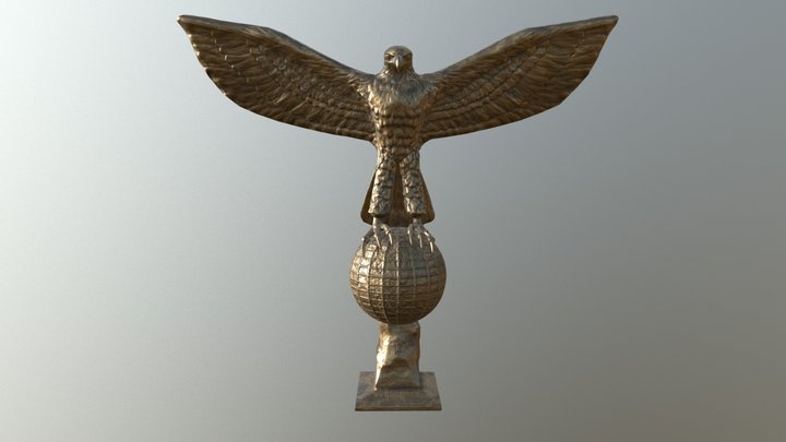 Eagle Statue (asset of Bunker 42) 3D Model