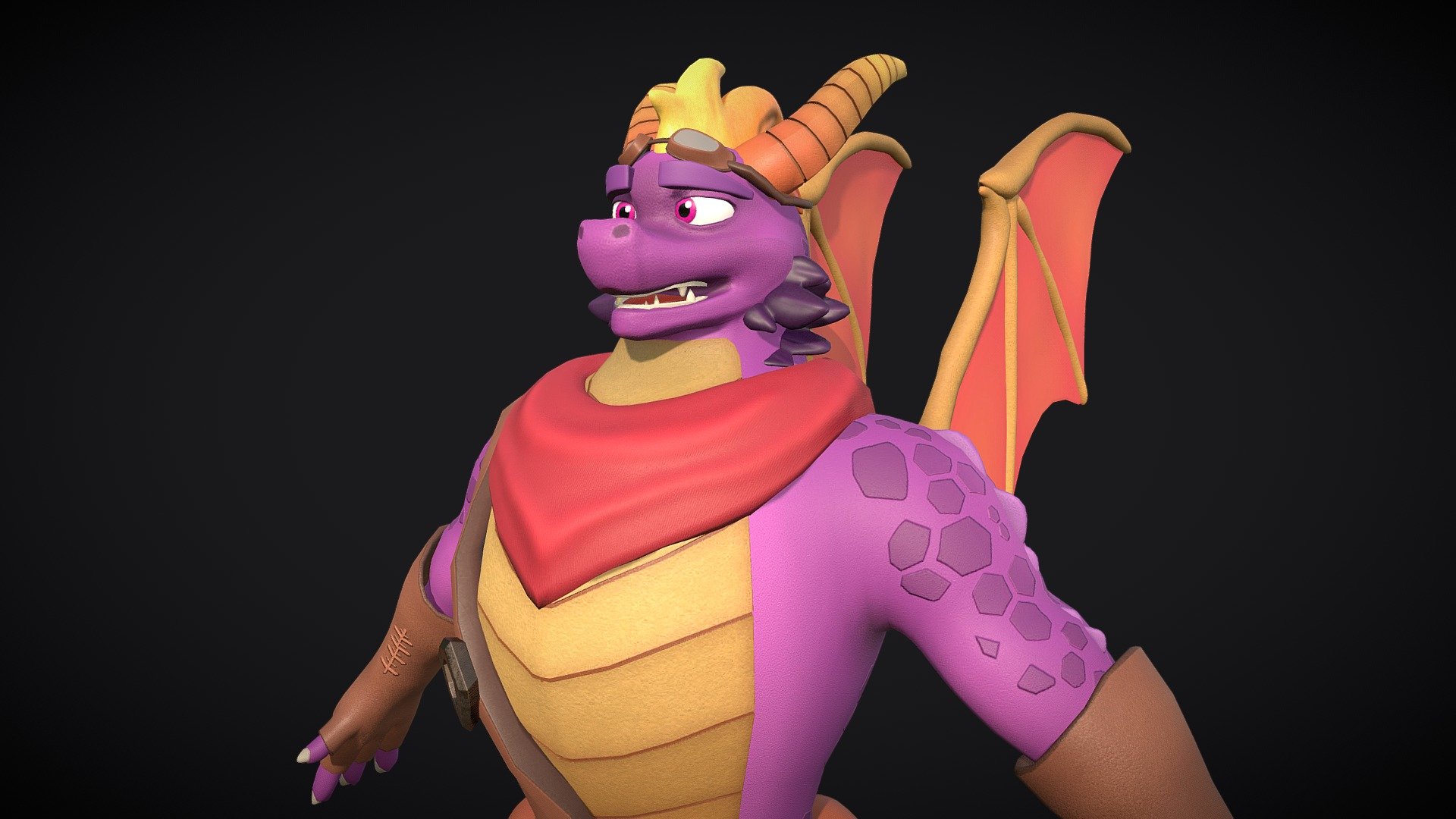 Adult Spyro The Dragon 3D Model By LuisVarela a59c000 Sketchfab