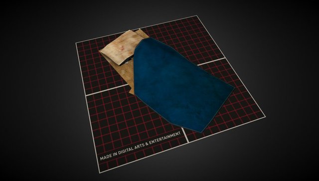 Homeless person sleeping place 3D Model