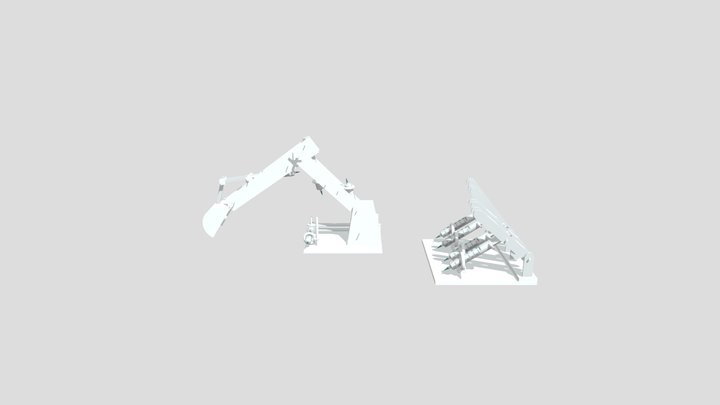 Grävskopa 3D Model