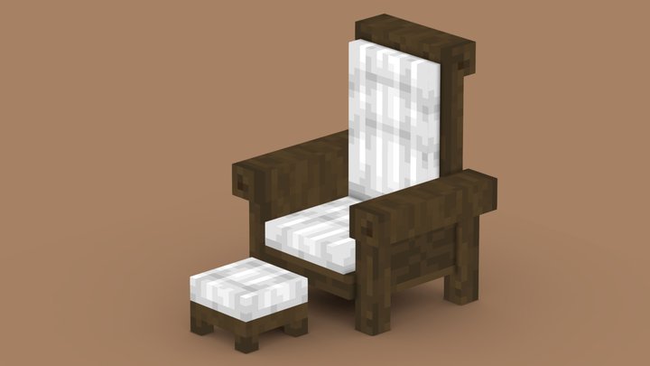 minecraft - armchair – Free 3D Model STL