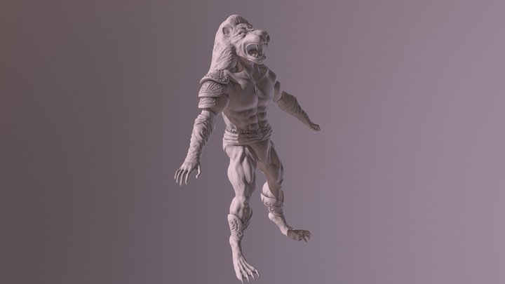 lion man 3D Model