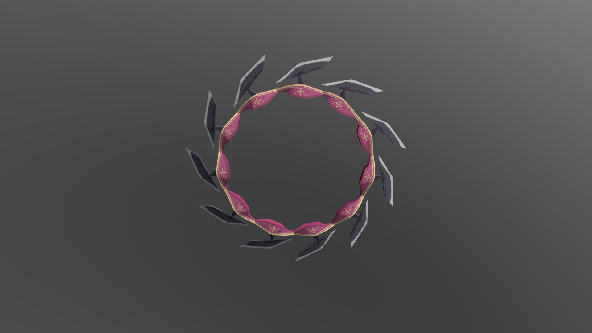 Low Poly Battle Hoop Prop