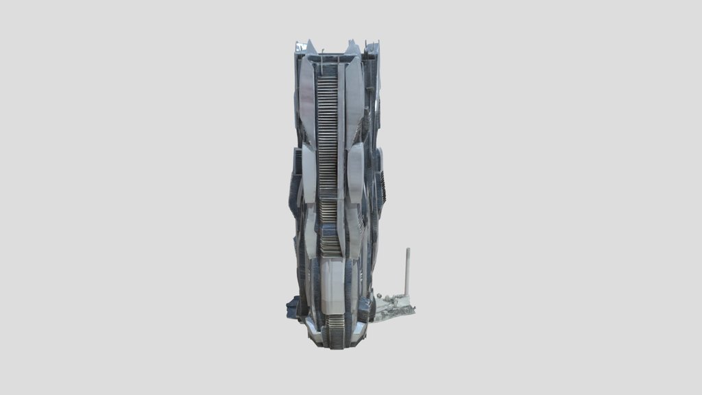 skyscraper - Futuristic Building 3d Model