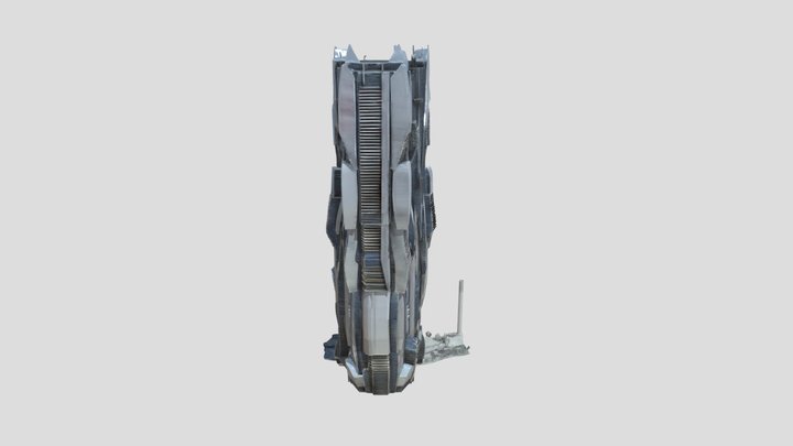 skyscraper - Futuristic Building 3d Model