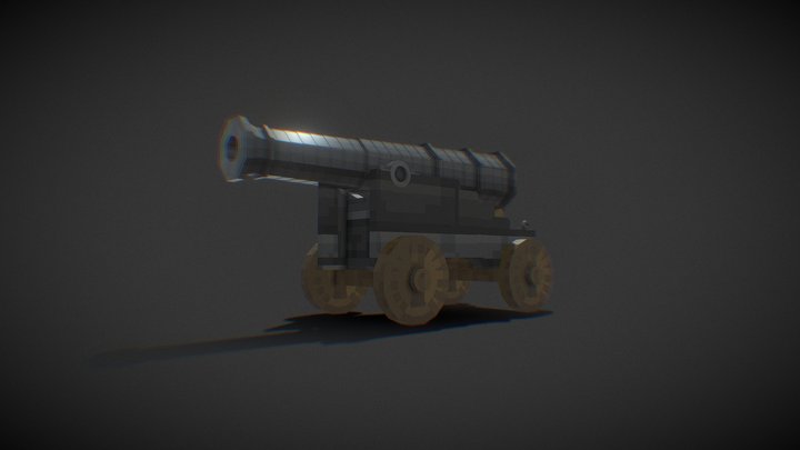 1700s cannon 3D Model