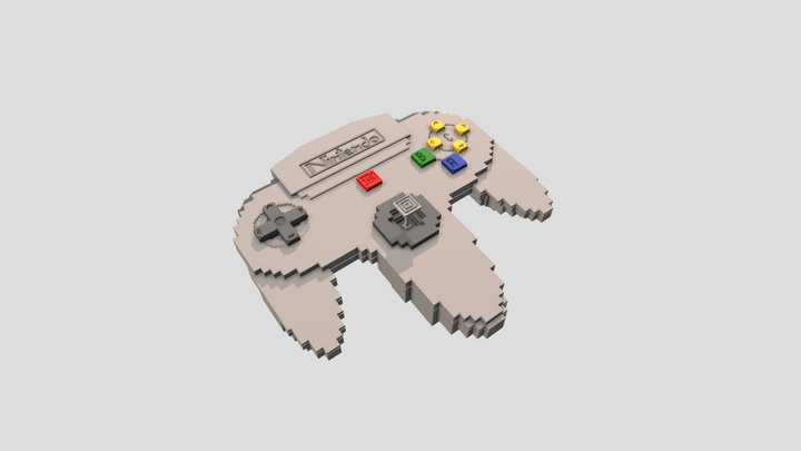 N64 Controller 3D Model