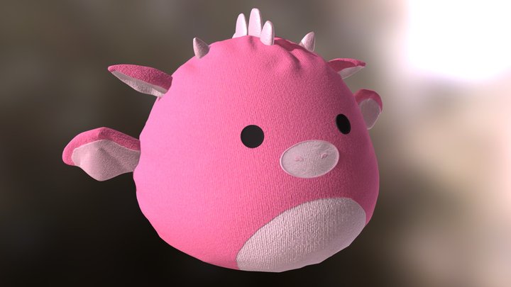 Squishmallow Dragon 3D Model