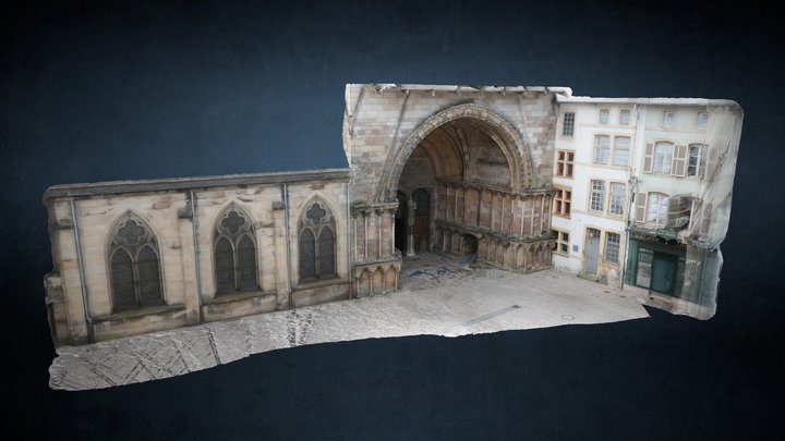 Basilique Saint-Maurice d'Epinal - Entrée Nord 3D Model