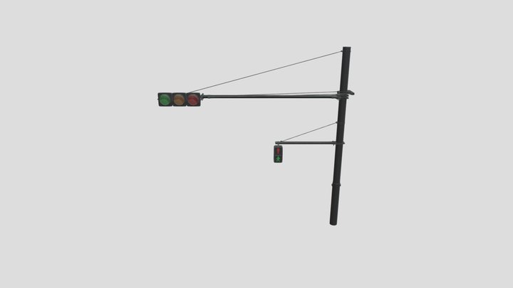 Trafficlight_modern 3D Model