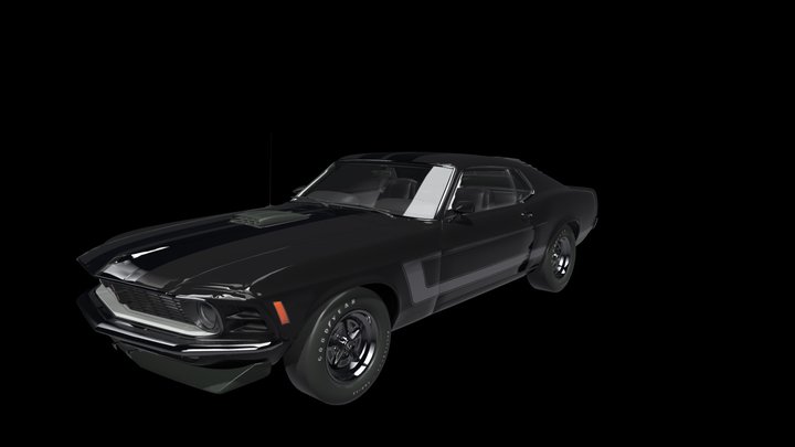 1970 Ford Mustang Boss 302 – Modello 3D gratuito STL