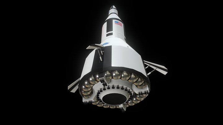 "Nexus" NASA 1960s super heavy rocket project – Free 3D Model STL