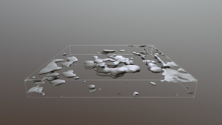 GPR Isosurface of Mississippian Structure 3D Model