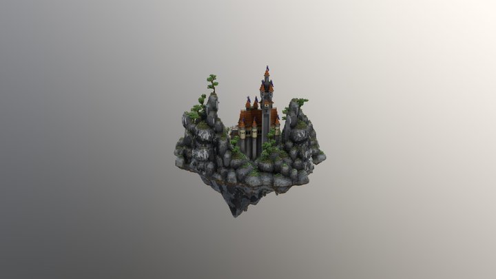 Castle skyblock spawn 3D Model