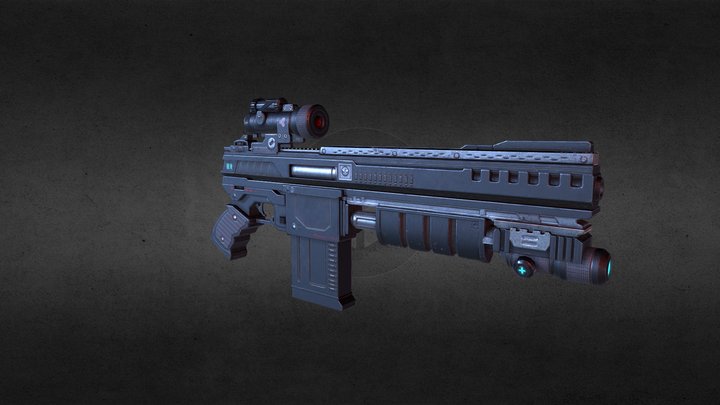 sci fi gun 3D Model