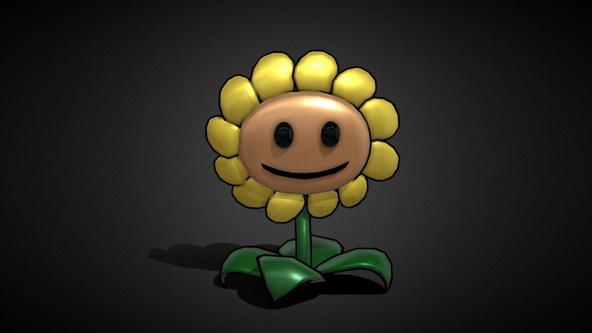 Varizal Zulmi - Sunflower Plants vs Zombies 3D Fanart