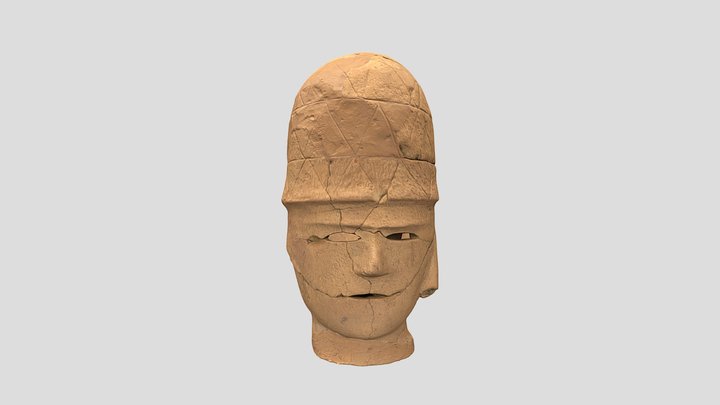 帽子をかぶる男子埴輪 3D Model