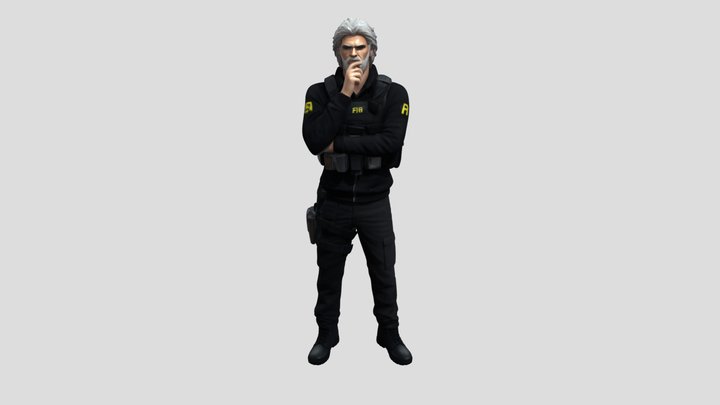 Grey Sentinel 3D Model