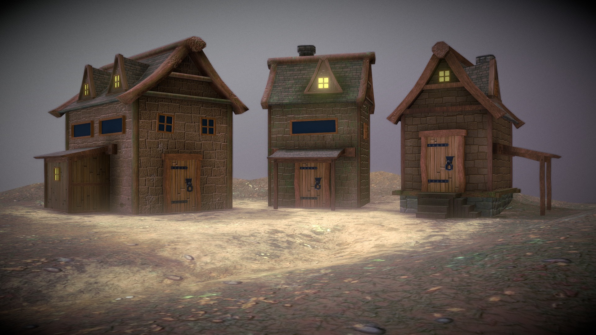 Cabins In The Woods - Download Free 3D Model By AdamBellArtist ...