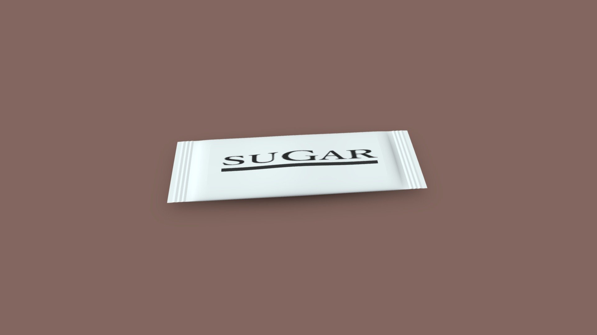 Sugar Packet 3D model by Maggatron (MaggaModels) [a5ac290] Sketchfab