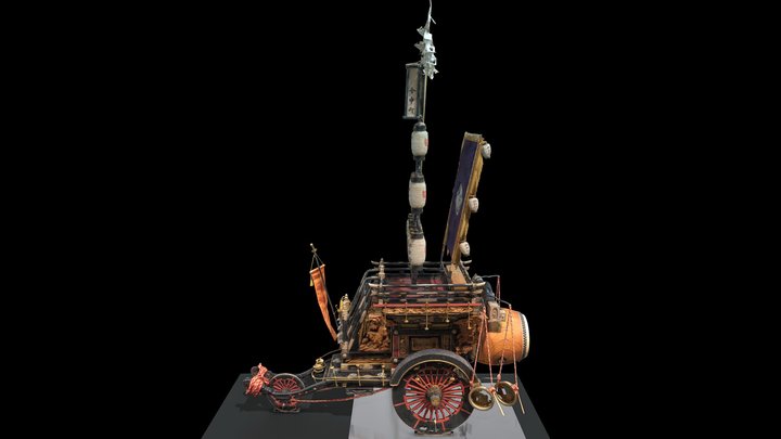 石取り祭車 3D Model